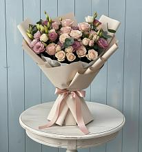 Букет цветов из:  Розы и Лизиантусы #REPLACE_PRED# Беково