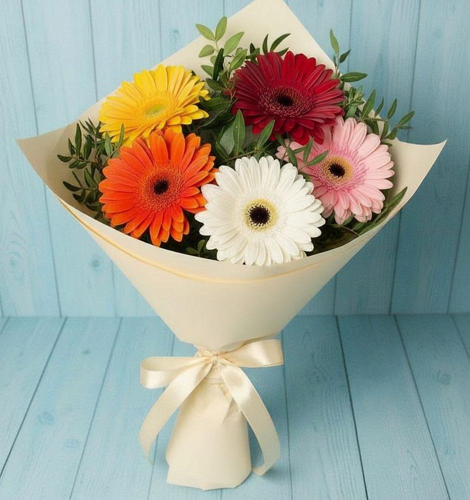 Букет цветов из: Герберы в Беково