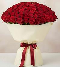 Букет 101 Красная роза Милано в Беково