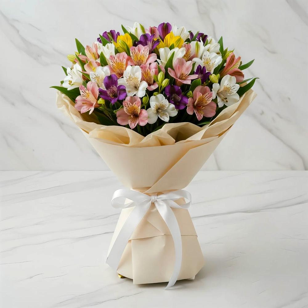 Букет цветов из: Альстромерии в Беково