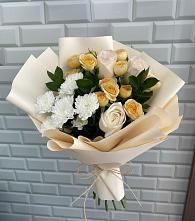 Букет цветов из:  Розы и Хризантемы в Беково