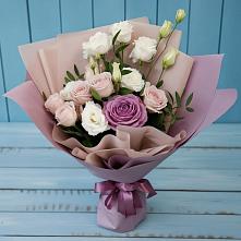 Букет цветов из:  Розы и Лизиантусы #REPLACE_PRED# Беково