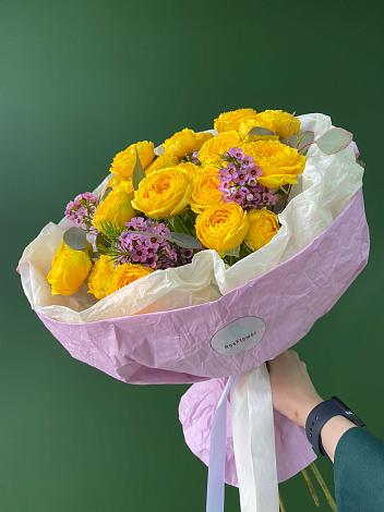 Букет Кустовые желтые розы в Беково