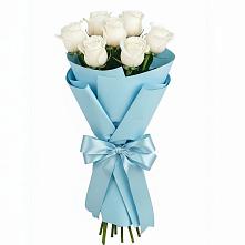 Букет 7 белых роз Проуд в Беково