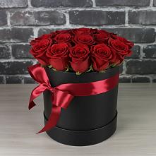 Цветочная композиция из Розы в шляпной коробке в Беково