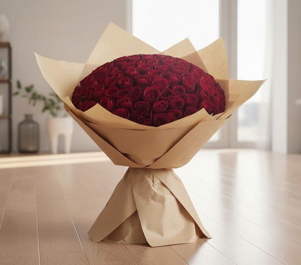 Букет 101 Красная роза в Беково
