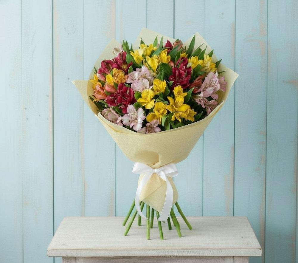 Букет цветов из: Альстромерии в Беково