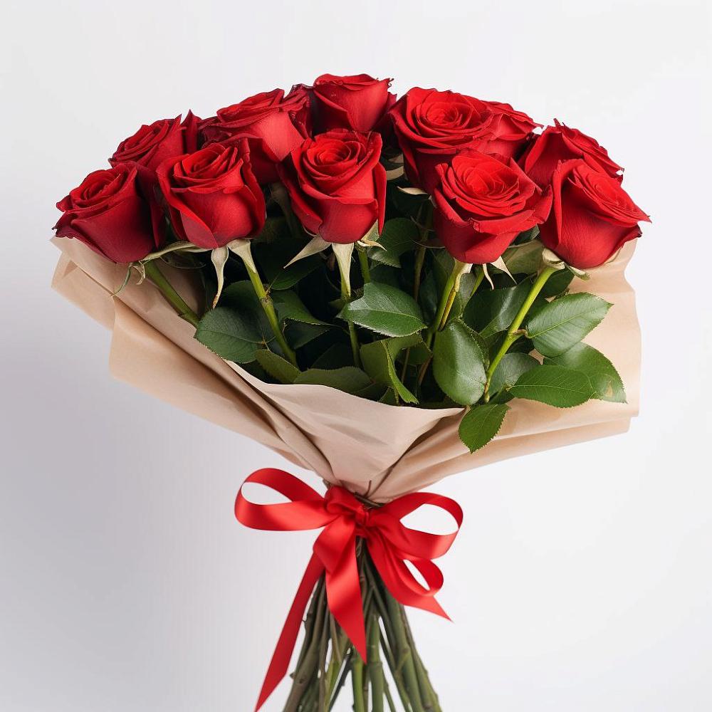 Букет 11 Красных роз Эдлесс Лав в Беково