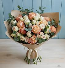 Букет цветов из:  Альстромерии и Розы в Беково