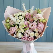 Букет цветов из:  Альстромерии и Розы в Беково